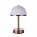 Craftmade Indoor Rechargeable Dimmable LED Portable Lamp in satin Brass 86285R-LED